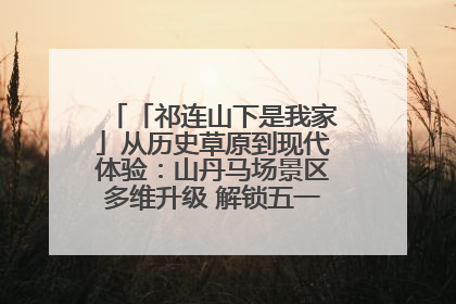 「祁连山下是我家」从历史草原到现代体验：山丹马场景区多维升级 解锁五一文旅新玩法
