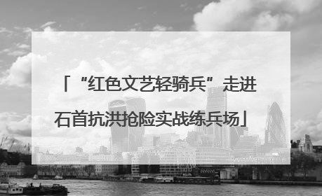 “红色文艺轻骑兵”走进石首抗洪抢险实战练兵场