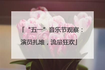 “五一”音乐节观察：演员扎堆，流量狂欢