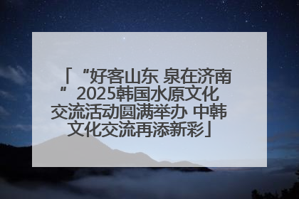 “好客山东 泉在济南”2025韩国水原文化交流活动圆满举办 中韩文化交流再添新彩