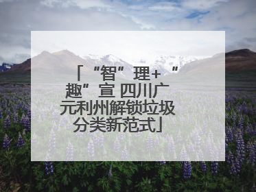 “智”理+“趣”宣 四川广元利州解锁垃圾分类新范式