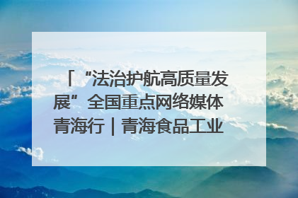 “法治护航高质量发展”全国重点网络媒体青海行｜青海食品工业协会：架起“青字号”美食的产业化桥梁