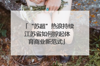 “苏超”热浪持续 江苏省如何撑起体育商业新范式
