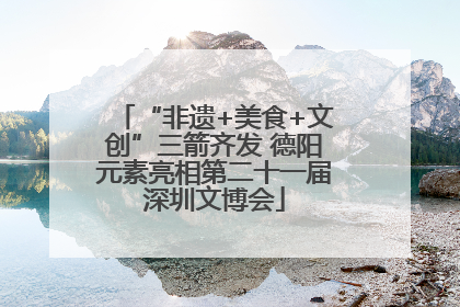 “非遗+美食+文创”三箭齐发 德阳元素亮相第二十一届深圳文博会