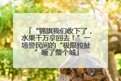 “锦旗我们收下了，水果千万拿回去！”一场警民间的“极限拉扯”暖了整个城