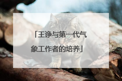 王诤与第一代气象工作者的培养