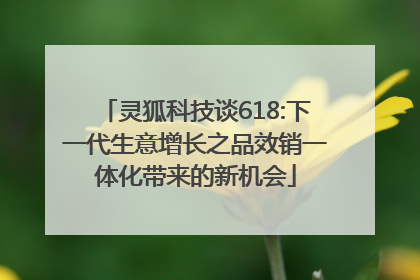 灵狐科技谈618:下一代生意增长之品效销一体化带来的新机会