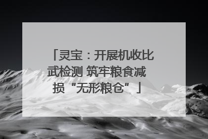 灵宝：开展机收比武检测 筑牢粮食减损“无形粮仓”