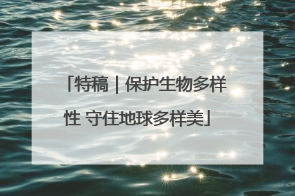 特稿｜保护生物多样性 守住地球多样美