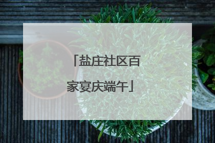 盐庄社区百家宴庆端午