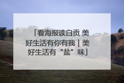 看海报读自贡 美好生活有你有我｜美好生活有“盐”味