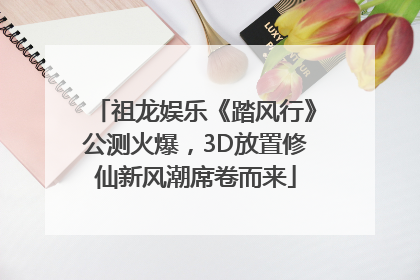 祖龙娱乐《踏风行》公测火爆，3D放置修仙新风潮席卷而来