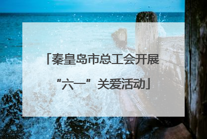 秦皇岛市总工会开展“六一”关爱活动