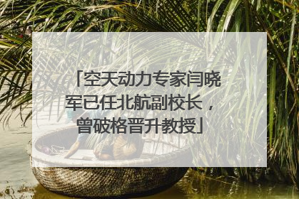 空天动力专家闫晓军已任北航副校长，曾破格晋升教授