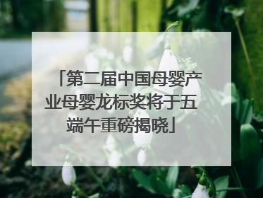 第二届中国母婴产业母婴龙标奖将于五端午重磅揭晓