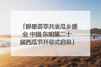 群星荟萃共襄瓜乡盛会 中国·东明第二十届西瓜节开幕式启幕