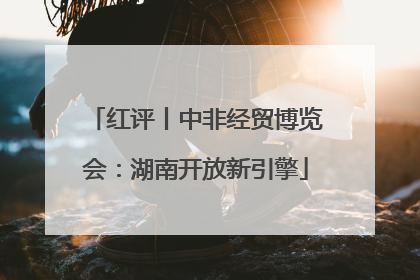 红评丨中非经贸博览会：湖南开放新引擎