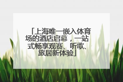 上海唯一嵌入体育场的酒店启幕，一站式畅享观赛、听歌、旅居新体验