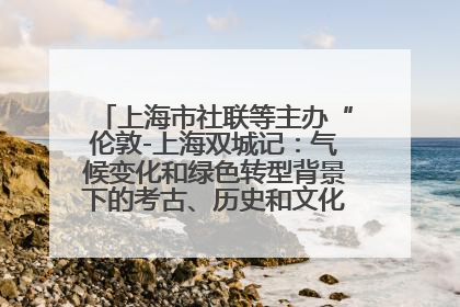 上海市社联等主办“伦敦-上海双城记：气候变化和绿色转型背景下的考古、历史和文化遗产”学术对话