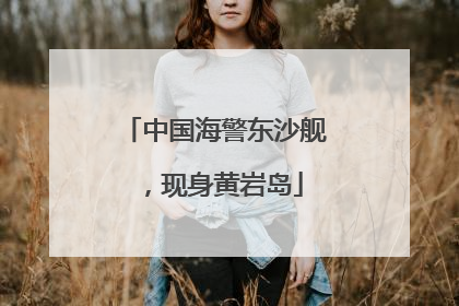 中国海警东沙舰，现身黄岩岛