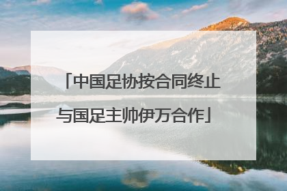 中国足协按合同终止与国足主帅伊万合作