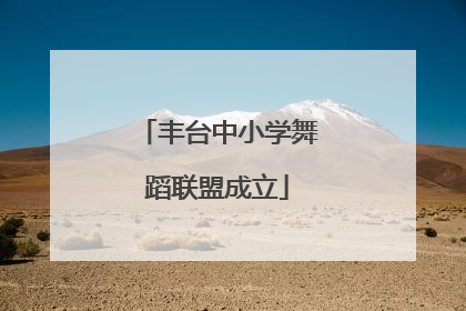 丰台中小学舞蹈联盟成立