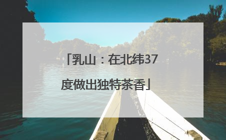 乳山：在北纬37度做出独特茶香