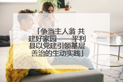 争当主人翁 共建好家园——平利县以党建引领基层善治的生动实践