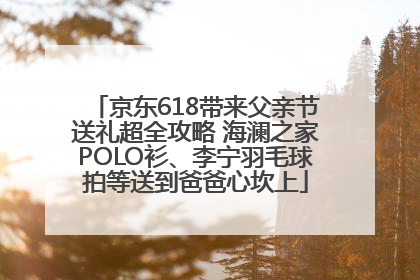 京东618带来父亲节送礼超全攻略 海澜之家POLO衫、李宁羽毛球拍等送到爸爸心坎上