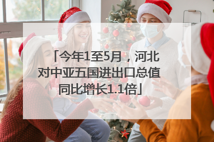 今年1至5月，河北对中亚五国进出口总值同比增长1.1倍