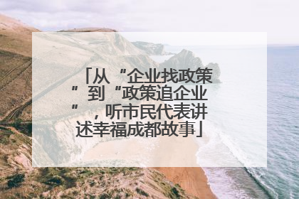 从“企业找政策”到“政策追企业”，听市民代表讲述幸福成都故事