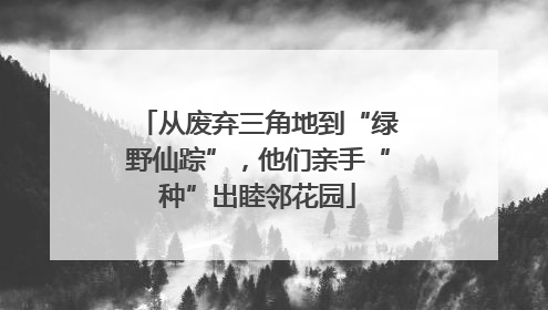 从废弃三角地到“绿野仙踪”，他们亲手“种”出睦邻花园