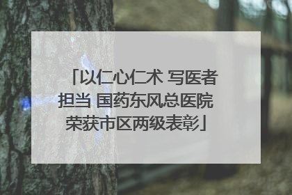 以仁心仁术 写医者担当 国药东风总医院荣获市区两级表彰
