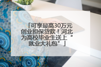 可享最高30万元创业担保贷款！河北为高校毕业生送上“就业大礼包”