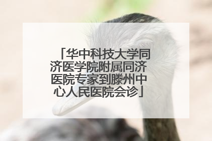 华中科技大学同济医学院附属同济医院专家到滕州中心人民医院会诊