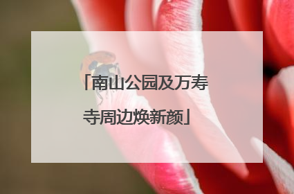 南山公园及万寿寺周边焕新颜