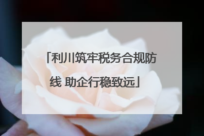 利川筑牢税务合规防线 助企行稳致远