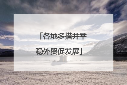 各地多措并举稳外贸促发展