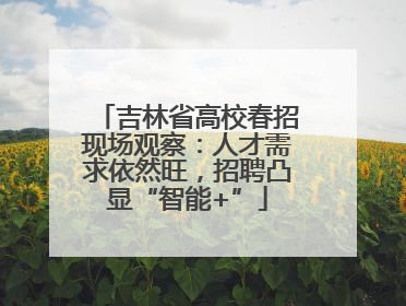 吉林省高校春招现场观察：人才需求依然旺，招聘凸显“智能+”