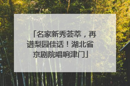名家新秀荟萃，再谱梨园佳话！湖北省京剧院唱响津门