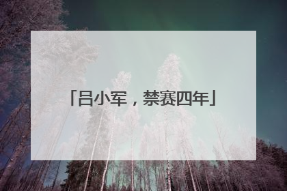 吕小军，禁赛四年