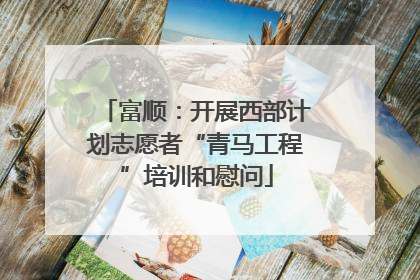 富顺：开展西部计划志愿者“青马工程”培训和慰问