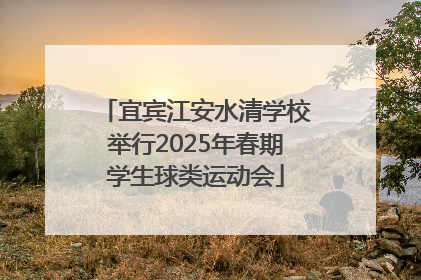宜宾江安水清学校举行2025年春期学生球类运动会