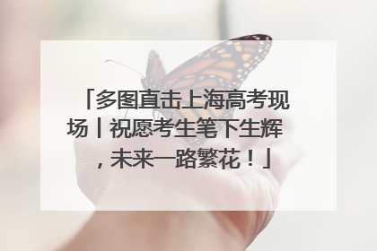 多图直击上海高考现场丨祝愿考生笔下生辉，未来一路繁花！