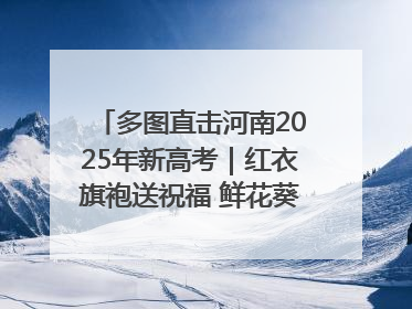 多图直击河南2025年新高考｜红衣旗袍送祝福 鲜花葵花助梦圆——尉氏县高考暖心送考