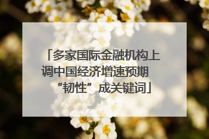 多家国际金融机构上调中国经济增速预期 “韧性”成关键词