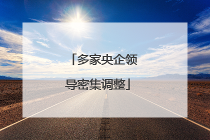 多家央企领导密集调整