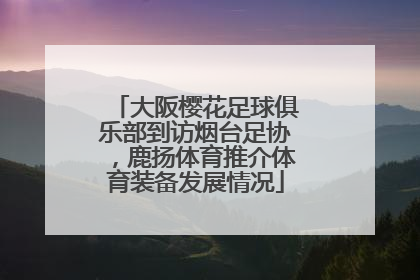 大阪樱花足球俱乐部到访烟台足协，鹿扬体育推介体育装备发展情况
