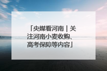 央媒看河南｜关注河南小麦收购、高考保障等内容