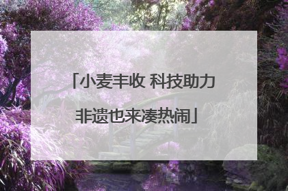 小麦丰收 科技助力 非遗也来凑热闹